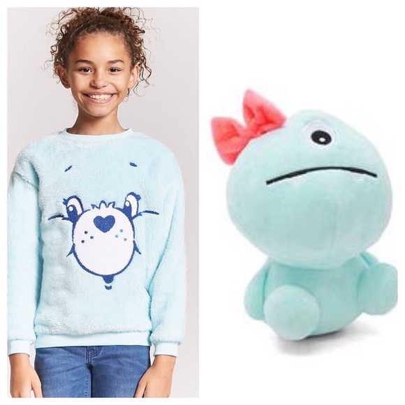 New plush Care Bears sweater with monster plush - Picture 1 of 1